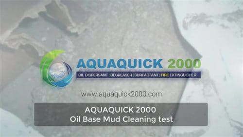 Modderreinigingstest op oliebasis met AQUAQUICK 2000