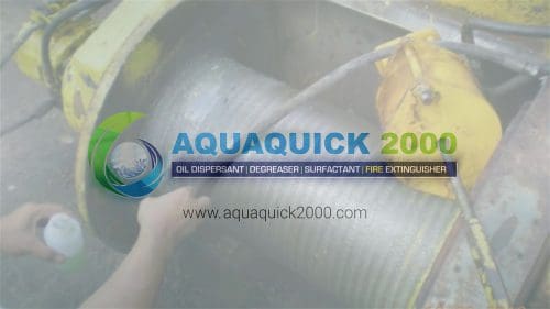 AQUAQUICK 2000 gebruikt voor olielekkagesanering Handal Offshore