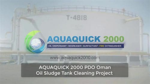 AQUAQUICK 2000 PDO OMAN Olieslib tankreiniging