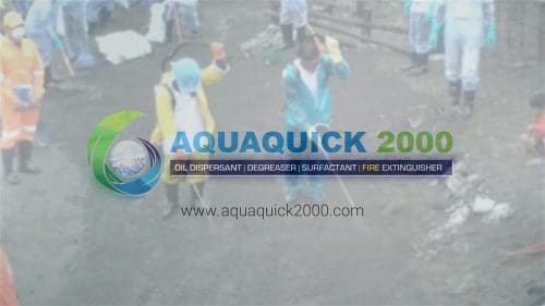 Rosario Cavite oil spill cleanup Demo met AQUAQUICK 2000 in Australië