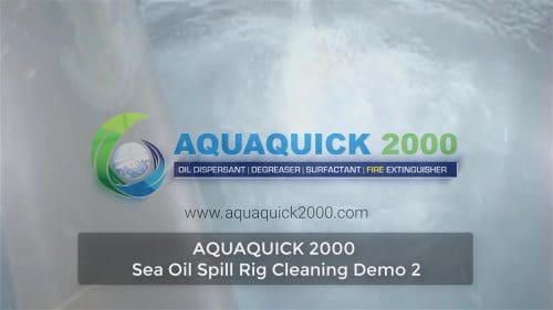 Demonstratie olielekkage op zee met AQUAQUICK 2000 deel 2