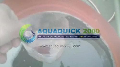 Opruiming van olievlekken in de stad Cebu met AQUAQUICK 2000