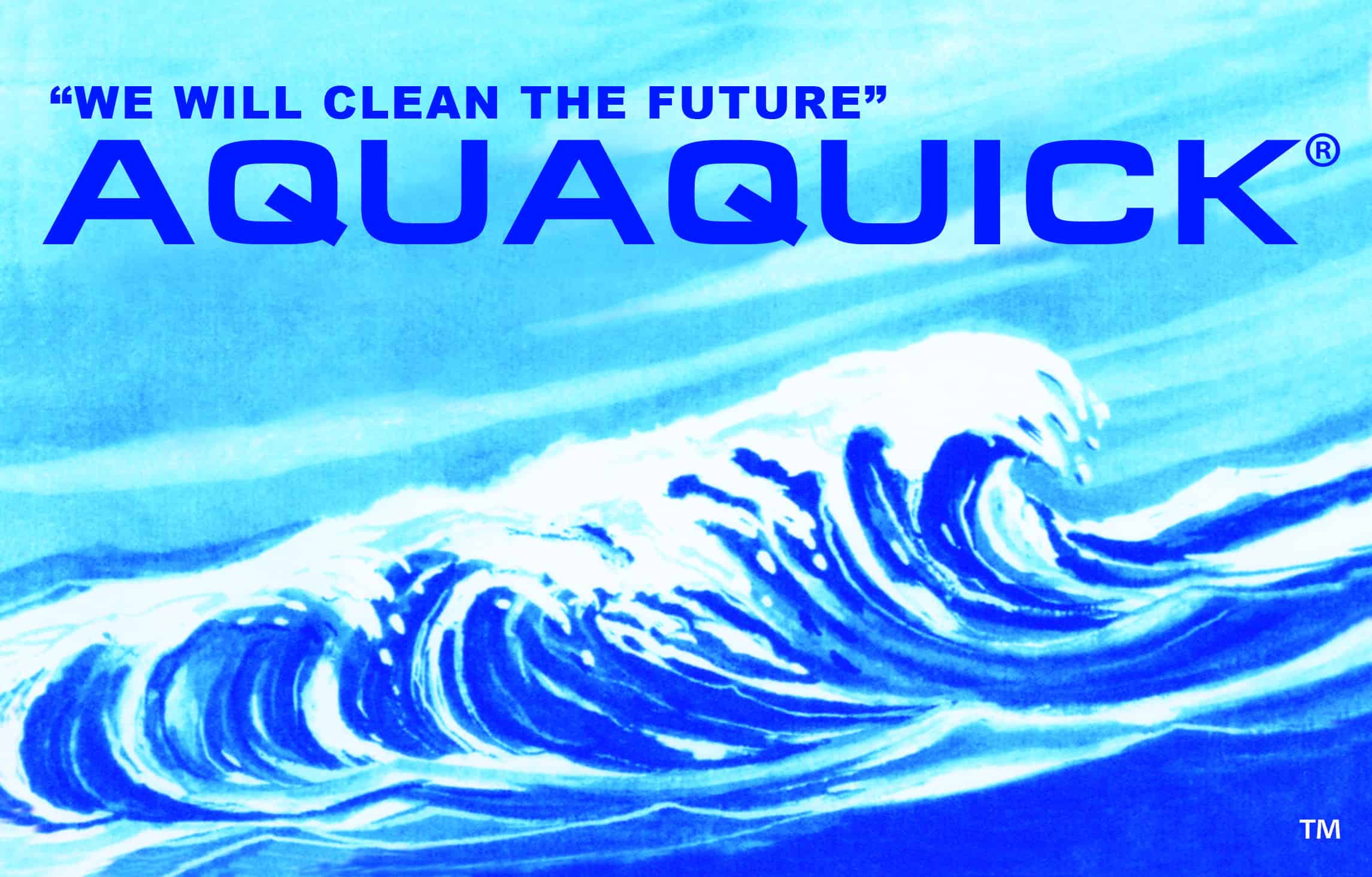 品牌历史 旧的Aquaquick 2000原始标志增加了尺寸