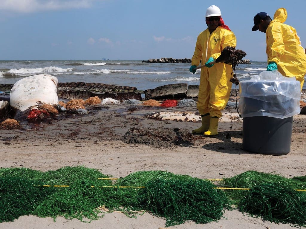 石油流出事故処理