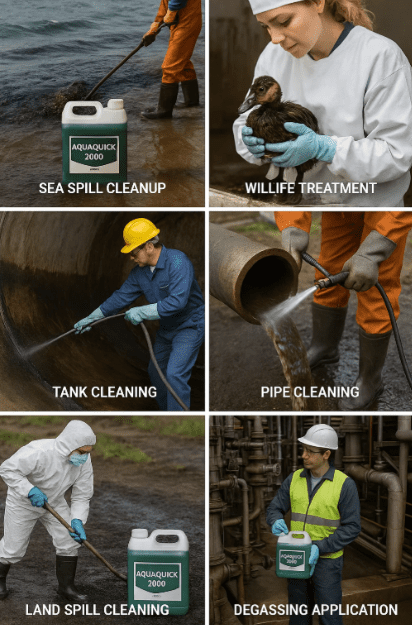 traditional oil spill cleaners